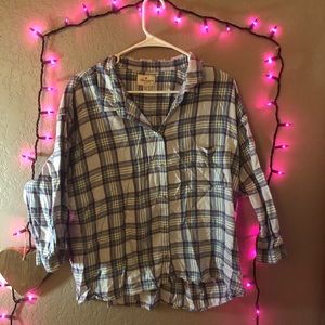 american eagle crop top flannel